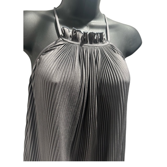 Susana Monaco Gray Satin Halter Dress - Picture 3 of 6